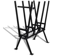vidaXL Tréteau de sciage revêtu par poudre noir