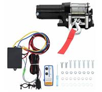 vidaXL 12 V Treuil électrique 1360kg + plaque de montage télécommande