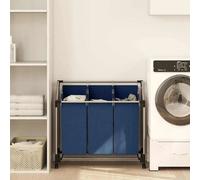 vidaXL Trieuse à Linge - Bleu Acier