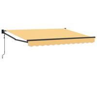 vidaXL Tringle à linge rétractable, couleur sable, 4,5 x 3 m, en polyester et en métal