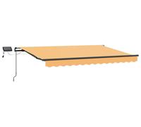 vidaXL Tringle à rideau extensible, couleur sable, 350 x 250 cm, en tissu et en aluminium
