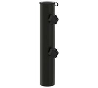 Vidaxl Tube De Base De Parasol 0.6 Kg Noir Fer For 40-50 Mm Pole