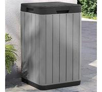 vidaXL Tuinafvalbak 38x38x65 cm polypropeen grijs364225 Gris G