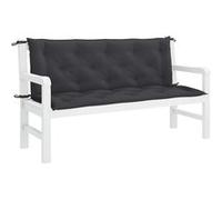 vidaXL Coussin de banc jardin 150x100 - Noir