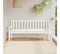 VidaXL Coussin de Banc Blanc Crème