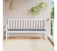 vidaXL Coussin de banc de jardin - Gris
