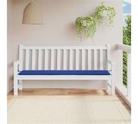 vidaXL Coussin de Banc de Jardin Bleu Royal 200x50x3 cm