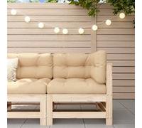 vidaXL Canapé d'angle de jardin 825604 – en pin massif