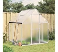 vidaXL Tuinkas met basisframe 169x169x195 cm aluminium zilverkleurig4005828 G