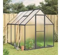 vidaXL Tuinkas met basisframe 224x169x195 cm aluminium antracietkleur4005836 G