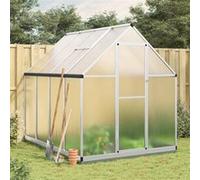 vidaXL Serre avec cadre de base 224x169x202 cm aluminium argenté