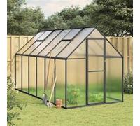 vidaXL Tuinkas met basisframe 334x169x195 cm aluminium antracietkleur3266328 G
