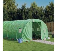 vidaXL Tuinkas met stalen frame 48 mÂ² 16x3x2 m groen3188045 Vert G
