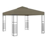 vidaXL Tuinpaviljoen 180 g/mÂ² 3x3 m taupe312228 Taupe G
