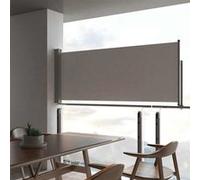 vidaXL Tuinscherm uittrekbaar 100x300 cm grijs45186 Gris G