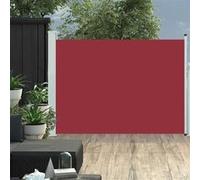vidaXL Marquise latérale extensible 100×500 cm Rouge