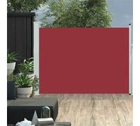 vidaXL Marquise latérale extensible 120×500 cm rouge