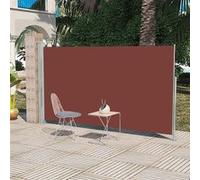 vidaXL Marquise latérale extensible 160x300 cm Marron