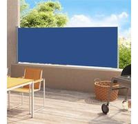 vidaXL Marquise latérale extensible 180x500 cm Bleu – Résistance aux UV
