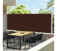 vidaXL Auvent latéral rétractable 600x160 cm Brun