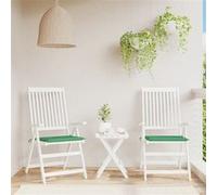 VIDAXL Coussins de chaise - Lot de 2 - Vert