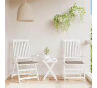 vidaXL Tuinstoelkussens 2 st 50x50x3 cm stof taupe47604 Taupe G