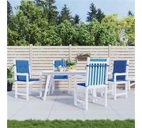 vidaXL Tuinstoelkussens 4 st 100x50x3 cm oxford stof koningsblauw314144 Bleu G