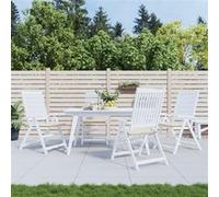VidaXL Chaise Jardin - Crème