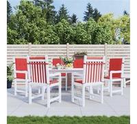 Vidaxl Coussins De Chaise De Jardin 6 Pcs Rouge 100x50x3 Cm