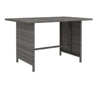 vidaXL Tuintafel 110x70x65 cm poly rattan grijs313497 G