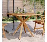 vidaXL Table de jardin carrée 85x85x75 cm bois massif acacia