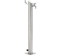 vidaXL Colonne d'eau de jardin Acier inoxydable Rond 95 cm