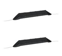 vidaXL Tunnel en filet 2 pcs. noir acier et polyéthylène