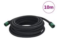 vidaXL Tuyau d'Arrosage de Jardin, Tuyau de Jardinage avec Connecteur, Tuyau d'eau, Remplacement d'Arrosage, Noir 0,6" 10 m Caoutchouc