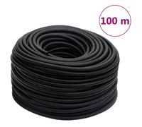 vidaXL Tuyau d'air hybride noir 0,6" 100 m caoutchouc et PVC