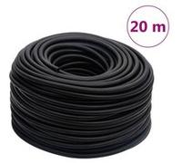 vidaXL Tuyau d'air hybride noir 0,6" 20 m caoutchouc et PVC