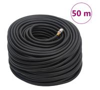 vidaXL Tuyau d'air hybride noir 0,6" 50 m caoutchouc et PVC