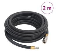 vidaXL Tuyau d'air hybride noir 2 m caoutchouc et PVC