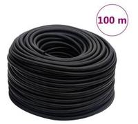 vidaXL Tuyau d'air hybride noir 0,6" 100 m caoutchouc et PVC