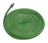 vidaXL Tuyau d'Arrosage à 3 Tubes, Tuyau d'eau avec Pistolet de Pulvérisation, Tuyau d'Irrigation Jardinage Jardin Terrasse, Vert 15 m PVC