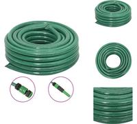 vidaXL Tuyau d'arrosage avec kit de raccords vert 0,9" 20 m PVC - Tuyaux d'arrosage