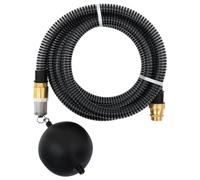 vidaXL Tuyau d'aspiration avec raccords en laiton 10 m 25 mm Noir