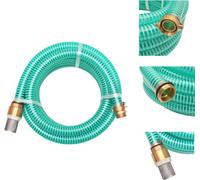 vidaXL Tuyau d'aspiration avec raccords en laiton 7 m 25 mm Vert - Tuyaux d'arrosage