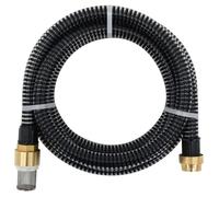 vidaXL Tuyau d'aspiration 151058 – 1,1" 5 m PVC noir avec raccords en laiton