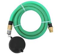vidaXL Tuyau d'aspiration avec raccords en laiton vert 1,1" 15 m PVC