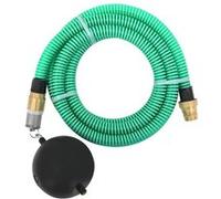 vidaXL Tuyau d'aspiration avec raccords en laiton Vert 1,1" 20 m PVC