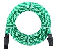 vidaXL Tuyau d'aspiration avec raccords en PVC vert 1" 10 m PVC