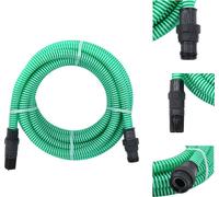 vidaXL Tuyau d'aspiration avec raccords PVC Vert 1" 10 m PVC - Tuyaux d'arrosage