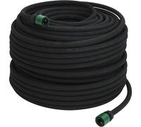 vidaXL Tuyau d'égouttage noir 0,6" 100 m caoutchouc