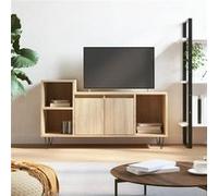 vidaXL Tv-meubel 100x35x55 cm bewerkt hout sonoma eikenkleurig831319 Marron G